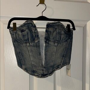 Denim Corset Top
